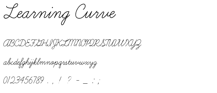 Learning Curve font